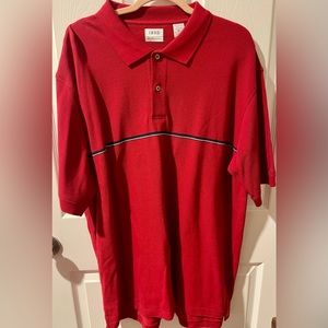 Izod Men’s XL polo shirt knit red